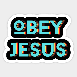Obey Jesus | Christian Typography Sticker